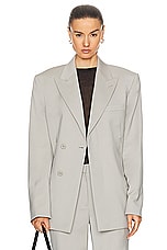 Helmut Lang Boxy Blazer in Sand, view 1, click to view large image.