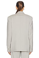 Helmut Lang Boxy Blazer in Sand, view 4, click to view large image.