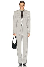 Helmut Lang Boxy Blazer in Sand, view 5, click to view large image.
