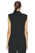 Helmut Lang Blazer Vest in Black, view 3, click to view large image.