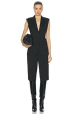 Helmut Lang Blazer Vest in Black, view 4, click to view large image.