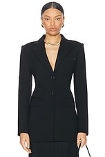 Helmut Lang Tailored Blazer in Black, view 1, click to view large image.