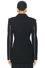 Helmut Lang Tailored Blazer in Black, view 3, click to view large image.