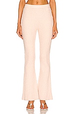 Helmut Lang for FWRD Ribbed Pant in Pink, view 1, click to view large image.