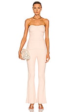 Helmut Lang for FWRD Ribbed Pant in Pink, view 4, click to view large image.