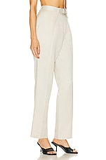 Helmut Lang Wrap Pant in Linen, view 2, click to view large image.