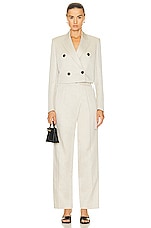 Helmut Lang Wrap Pant in Linen, view 4, click to view large image.