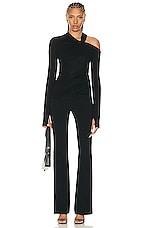 Helmut Lang Vent Legging Pant in Black, view 4, click to view large image.