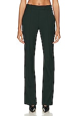 Helmut Lang Cigarette Pant in Evergreen, view 1, click to view large image.