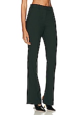 Helmut Lang Cigarette Pant in Evergreen, view 2, click to view large image.