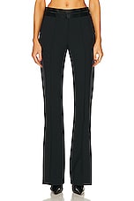 Helmut Lang Wool Bootcut Trouser in Black, view 1, click to view large image.