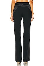 Helmut Lang Wool Bootcut Trouser in Black, view 3, click to view large image.