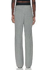 Helmut Lang Pull On Suit Pant in Black & White Multi, view 3, click to view large image.