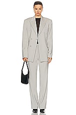 Helmut Lang Flat Front Pant in Sand, view 4, click to view large image.