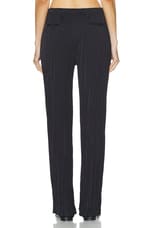 Helmut Lang Crushed Pant in Black, view 3, click to view large image.