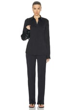Helmut Lang Crushed Pant in Black, view 4, click to view large image.