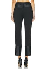 Helmut Lang Tux Cropped Slim Pant in Black, view 3, click to view large image.