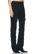 Helmut Lang Skinny Leg Pant in Rinsed Black, view 2, click to view large image.