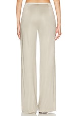 Helmut Lang Fluid Car Liquid Trouser in Dune, view 4, click to view large image.