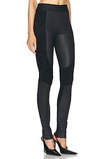 Helmut Lang Leather Leggings in Black, view 2, click to view large image.