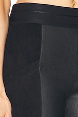 Helmut Lang Leather Leggings in Black, view 6, click to view large image.