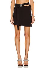 Helmut Lang Belted Mini Skirt in Black | FWRD