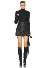 Helmut Lang Bubble Skirt in Black, view 5, click to view large image.