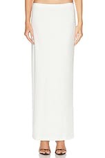 Helmut Lang Maxi Skirt in Creme, view 1, click to view large image.