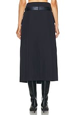 Helmut Lang Trench Skirt in Navy, view 4, click to view large image.