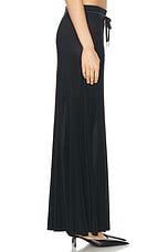 Helmut Lang Drawstring Waist Maxi Skirt in Black, view 3, click to view large image.