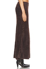 Helmut Lang Knit Maxi Skirt in Espresso, view 3, click to view large image.