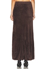 Helmut Lang Knit Maxi Skirt in Espresso, view 4, click to view large image.