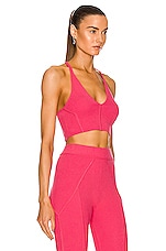Helmut Lang Bond Bra Top in Rose, view 2, click to view large image.