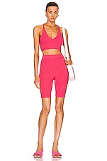 Helmut Lang Bond Bra Top in Rose, view 4, click to view large image.