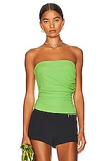 Helmut Lang Twist Long Sleeve Tube Top in Lawn, view 2, click to view large image.