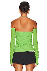 Helmut Lang Twist Long Sleeve Tube Top in Lawn, view 4, click to view large image.