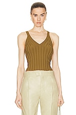 Helmut Lang Angela Tank Top in Morass, view 1, click to view large image.