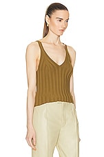 Helmut Lang Angela Tank Top in Morass, view 2, click to view large image.