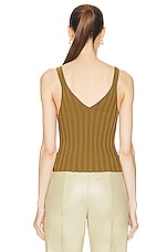 Helmut Lang Angela Tank Top in Morass, view 3, click to view large image.