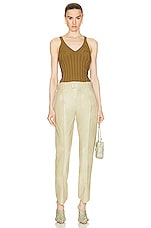 Helmut Lang Angela Tank Top in Morass, view 4, click to view large image.
