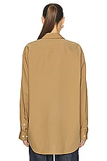 Helmut Lang Oversized Shirt in Trench, view 3, click to view large image.