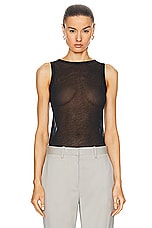 Helmut Lang Two Way Tank in Black, view 1, click to view large image.