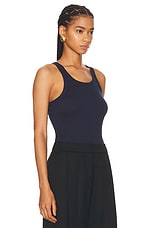 Helmut Lang Tank Top in Navy, view 2, click to view large image.