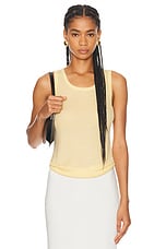 Helmut Lang Tank Top in Butter, view 1, click to view large image.
