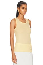 Helmut Lang Tank Top in Butter, view 2, click to view large image.