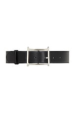 Helsa Logo Belt in Black, view 1, click to view large image.