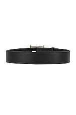 Helsa Logo Belt in Black, view 2, click to view large image.