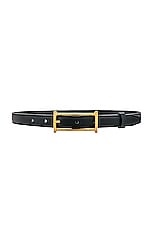 Helsa Logo Mini Belt in Black, view 1, click to view large image.