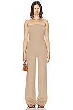 Helsa Edia Jumpsuit in Mushroom, view 2, click to view large image.