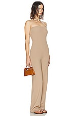 Helsa Edia Jumpsuit in Mushroom, view 3, click to view large image.